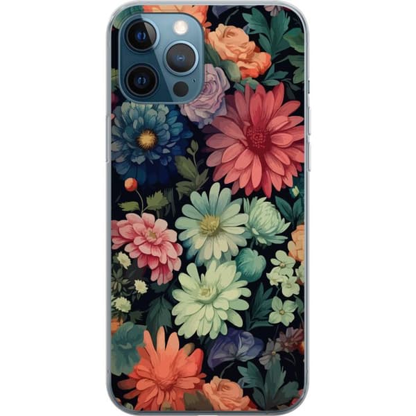 Kompatibelt Mobilskal till Apple iPhone 12 Pro Blommor