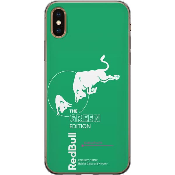 Kompatibelt Mobildeksel til Apple iPhone XS Max Moderne grønn drikkeinspirert design
