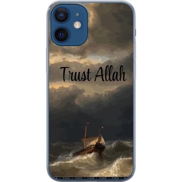 Kompatibelt Mobildeksel til Apple iPhone 12 Trust Allah över stormigt hav