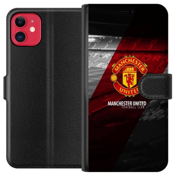 Kompatibel Tegnebogsetui til Apple iPhone 11 Manchester United