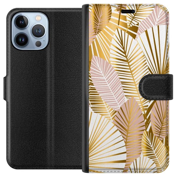 Kompatibelt Lommeboketui til Apple iPhone 13 Pro Max Gull