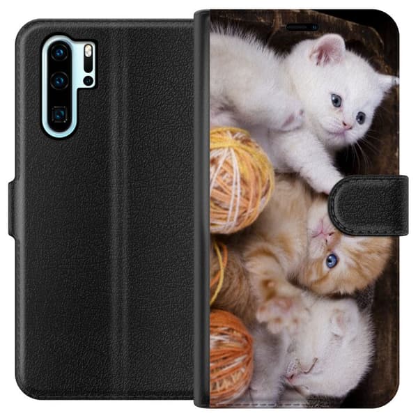 Kompatibel Tegnebogsetui til Huawei P30 Pro Katte