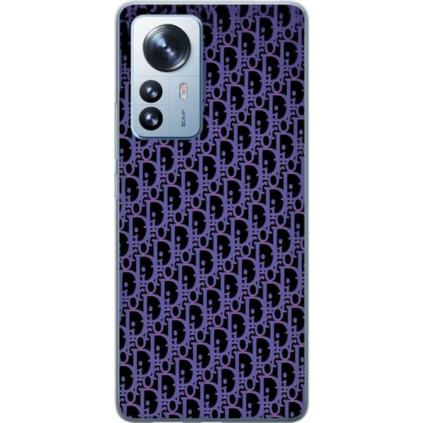 Kompatibelt Mobildeksel til Xiaomi 12 Pro Moderneluksuriøst monogram i stilrent design