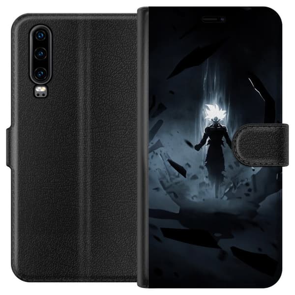 Kompatibel Tegnebogsetui til Huawei P30 Mørk opstigning