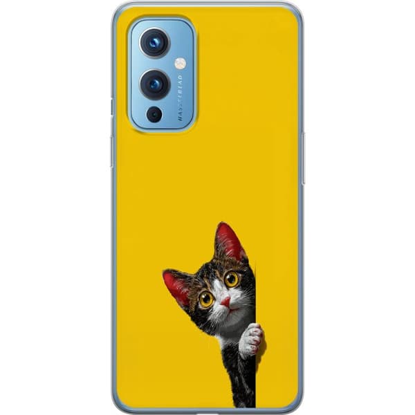 Kompatibelt Mobildeksel til OnePlus 9 Søtt kattemotiv med stilig design