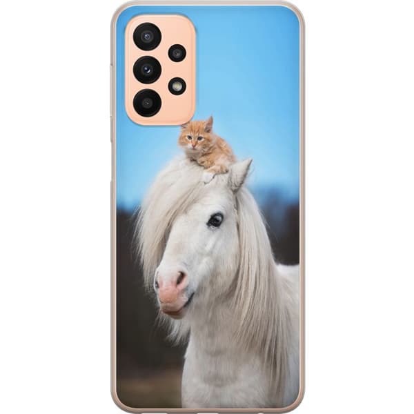 Kompatibel Mobilcover til Samsung Galaxy A23 Kat og Hest