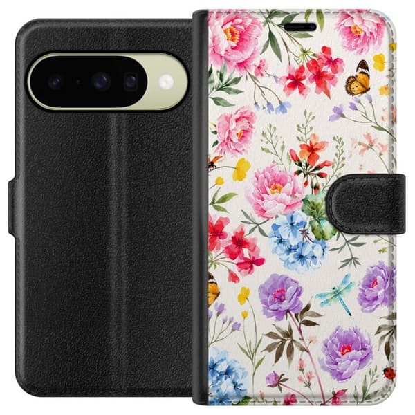Kompatibel Tegnebogsetui til Google Pixel 10 Blomsterselskabet