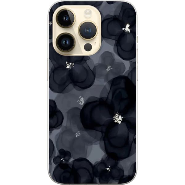 Kompatibelt Mobildeksel til Apple iPhone 14 Pro Blomstermønster i dype farger med diffus stil og subtile detaljer