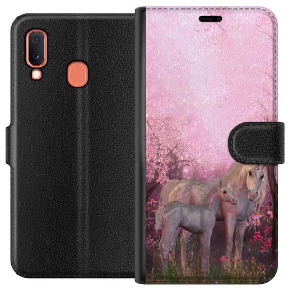 Kompatibelt Lommeboketui til Samsung Galaxy A20e Unicorn
