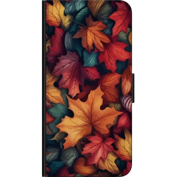 Kompatibelt Plånboksfodral till Samsung Galaxy A20s Höstlöv