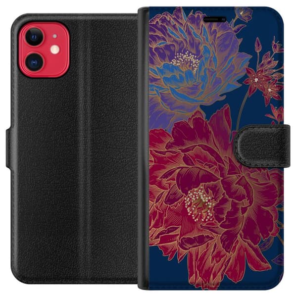 Kompatibelt Plånboksfodral till Apple iPhone 11 Blommor