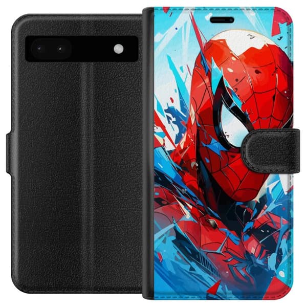 Kompatibel Tegnebogsetui til Google Pixel 6a Spiderman