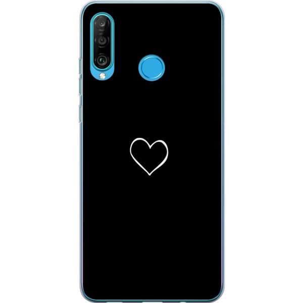 Kompatibelt Mobilskal till Huawei P30 lite Hjärta