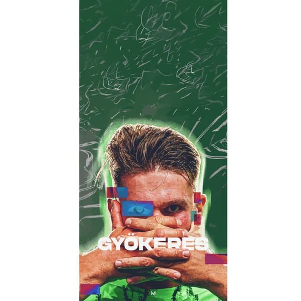 Kompatibel Tegnebogsetui til Apple iPhone 13 Pro Viktor Gyökeres grön energi
