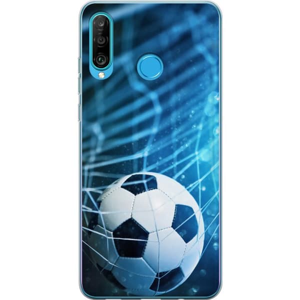 Kompatibelt Mobilskal till Huawei P30 lite Fotboll