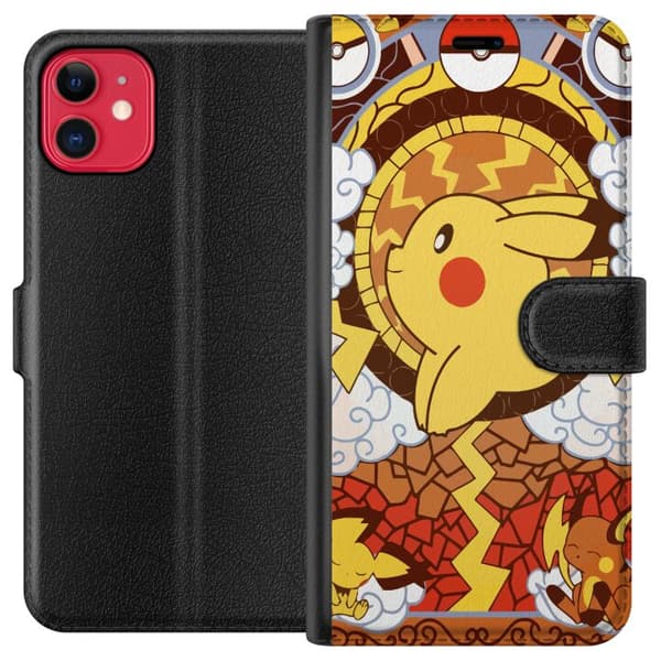 Kompatibel Tegnebogsetui til Apple iPhone 11 Pikachu