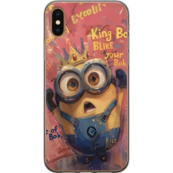 Kompatibelt Mobildeksel til Apple iPhone XS Max Minion Med Krona