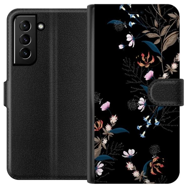 Kompatibelt Lommeboketui til Samsung Galaxy S21+ 5G Blomster