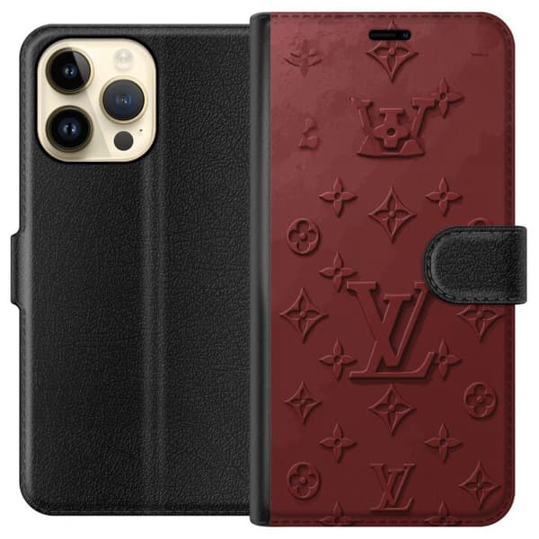 Kompatibelt Plånboksfodral till Apple iPhone 14 Pro Max Elegant monogrammönster med exklusiv känsla