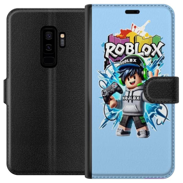 Kompatibel Tegnebogsetui til Samsung Galaxy S9+ Roblox-gamerfigur med headset og controller
