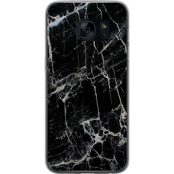 Kompatibelt Mobilskal till Samsung Galaxy S7 Marmor Svart