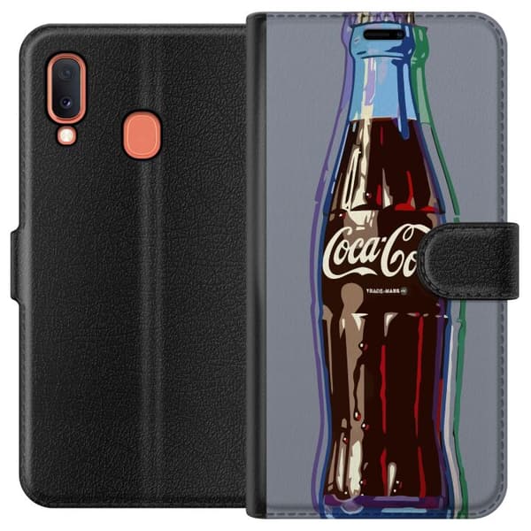 Kompatibelt Plånboksfodral till Samsung Galaxy A20e Coca Cola
