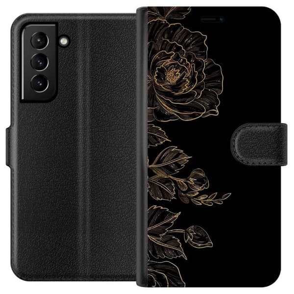 Kompatibel Tegnebogsetui til Samsung Galaxy S21+ 5G Blomster