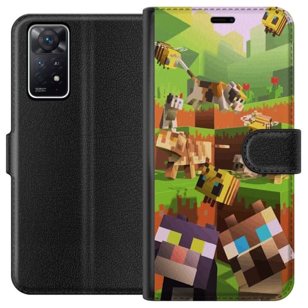 Kompatibelt Plånboksfodral till Xiaomi Redmi Note 11 Pro 5G MineCraft