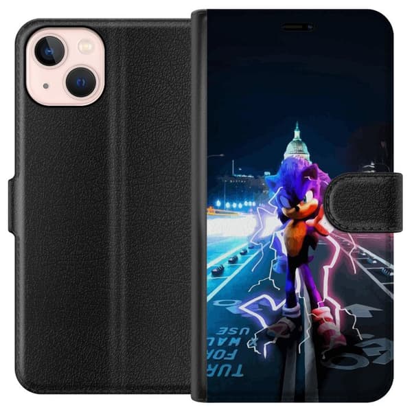 Kompatibelt Plånboksfodral till Apple iPhone 13 mini Sonic the Hedgehog