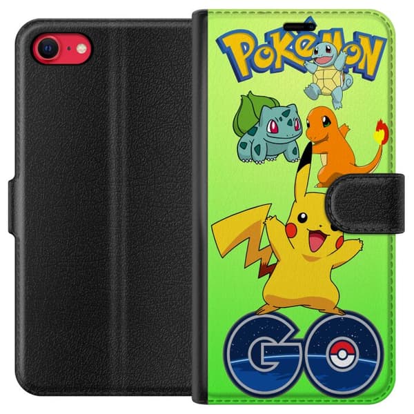 Kompatibel Tegnebogsetui til Apple iPhone SE (2020) Pokémon