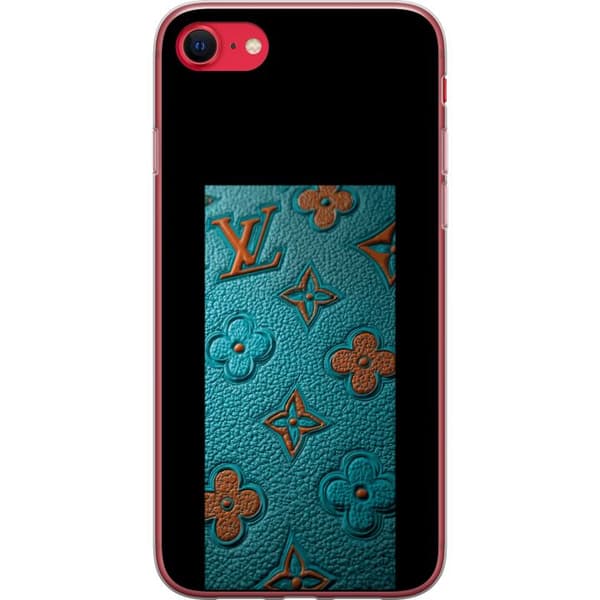 Kompatibelt Mobilskal till Apple iPhone 7 Elegant monogramdesign med präglad läderkänsla