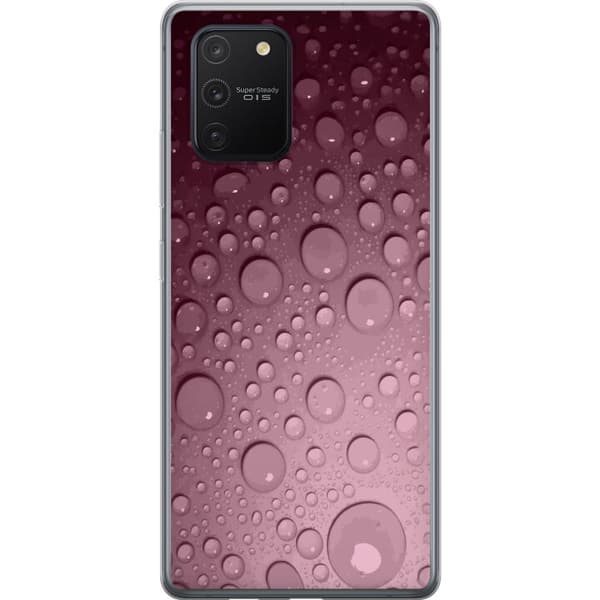 Kompatibelt Mobildeksel til Samsung Galaxy S10 Lite Rosa vattendroppar