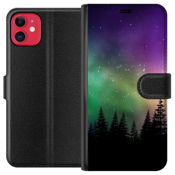 Kompatibel Tegnebogsetui til Apple iPhone 11 Nordlys