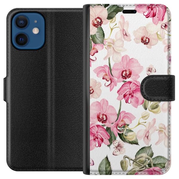 Kompatibel Tegnebogsetui til Apple iPhone 12 Blomster