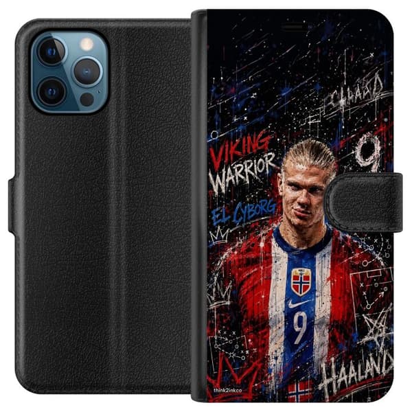 Kompatibelt Plånboksfodral till Apple iPhone 12 Pro Erling Haaland graffiti