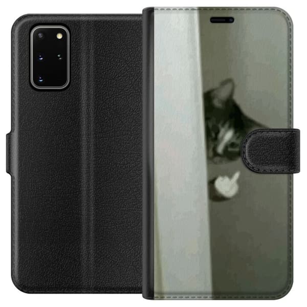Kompatibelt Plånboksfodral till Samsung Galaxy S20+ HAHA Katt