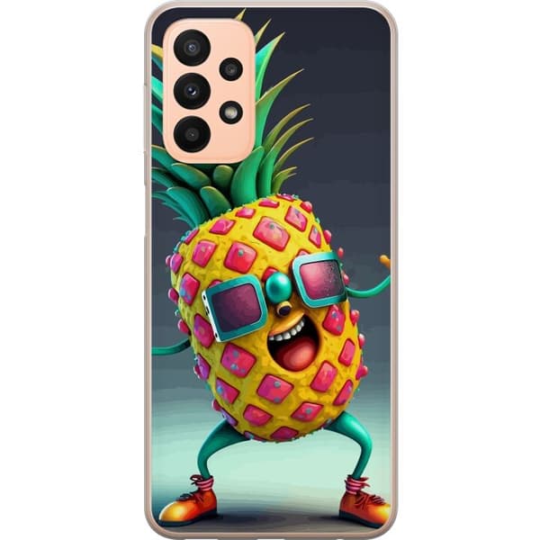 Kompatibelt Mobilskal till Samsung Galaxy A23 Ananas