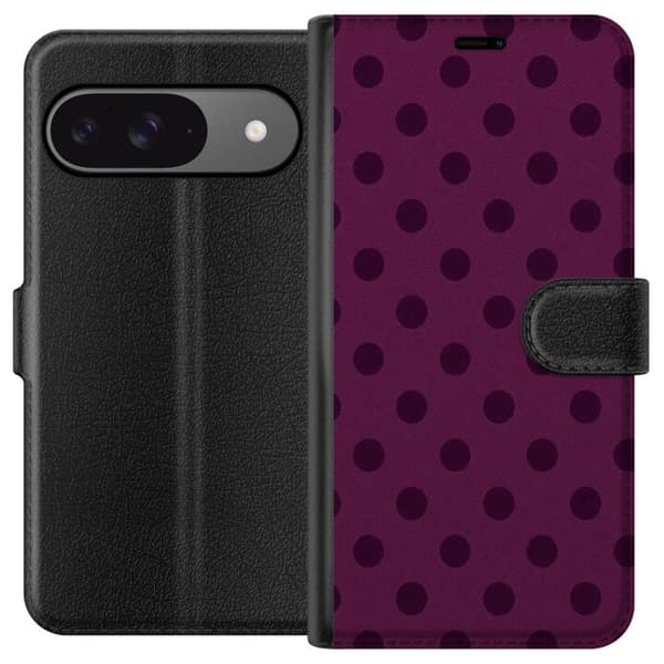Kompatibel Tegnebogsetui til Google Pixel 9 Blommeprikker