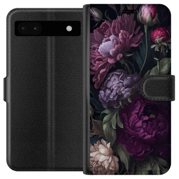 Kompatibel Tegnebogsetui til Google Pixel 6a Blomster