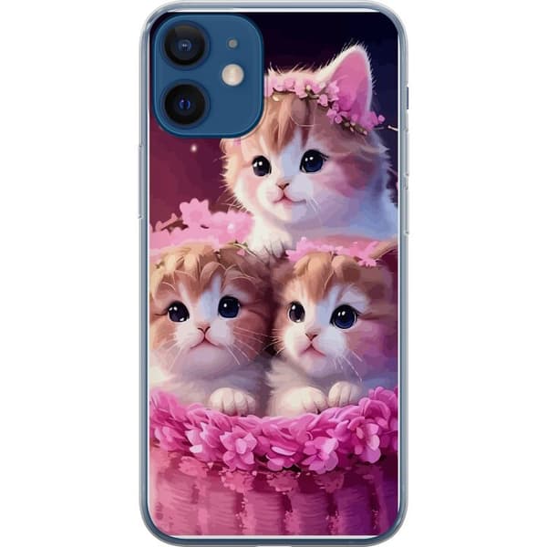 Kompatibelt Mobilskal till Apple iPhone 12 mini Katter