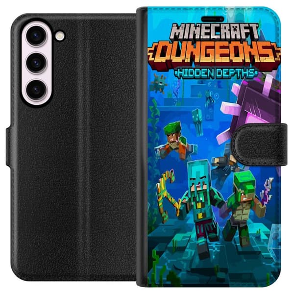Kompatibel Tegnebogsetui til Samsung Galaxy S23+ Minecraft