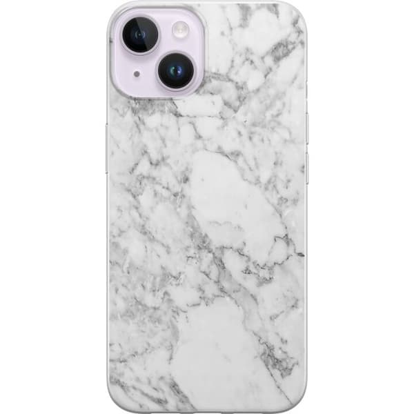 Kompatibelt Mobilskal till Apple iPhone 14 Plus Marmor Vit