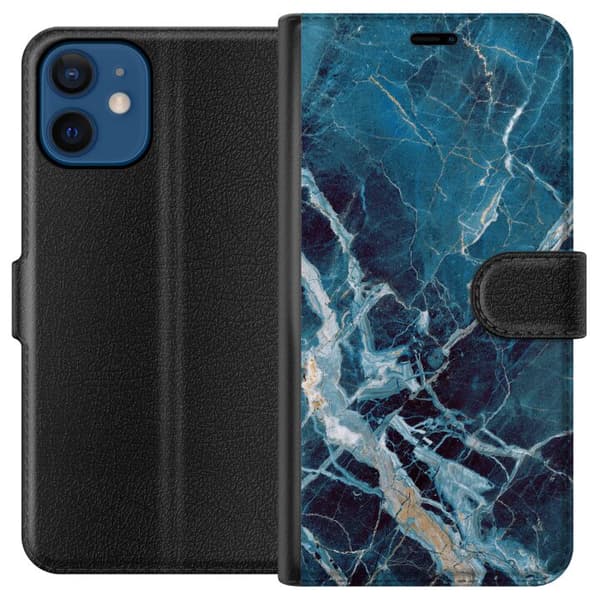 Kompatibel Tegnebogsetui til Apple iPhone 12 mini Marmar