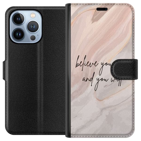 Yhteensopiva Lompakkokotelo Apple iPhone 13 Pro Teksti