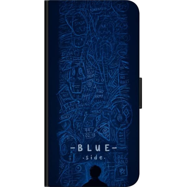 Kompatibel Tegnebogsetui til Huawei P smart Blue Side illustration