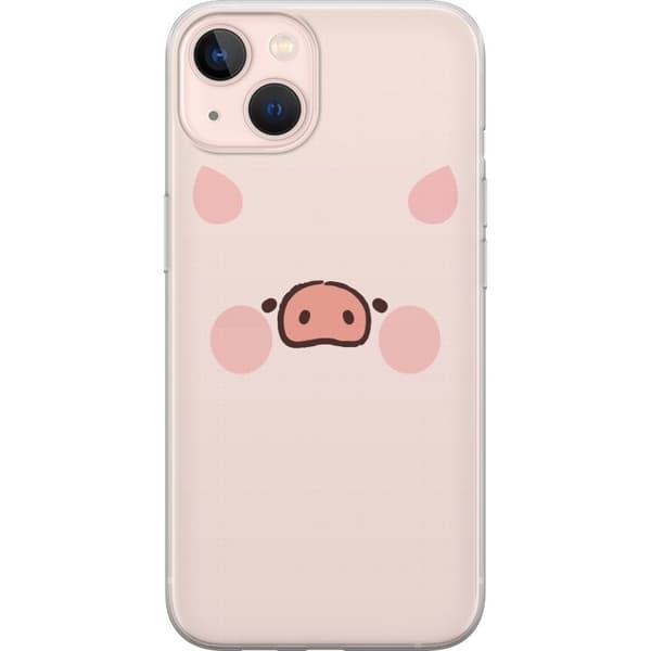 Kompatibelt Mobildeksel til Apple iPhone 13 mini Minimalistiskt grisansikte