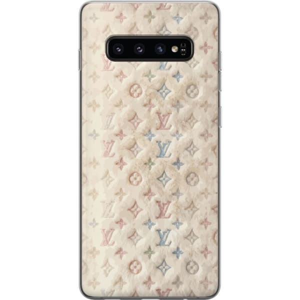 Kompatibel Mobilcover til Samsung Galaxy S10 Farverig monogram inspireret af eksklusiv modesans