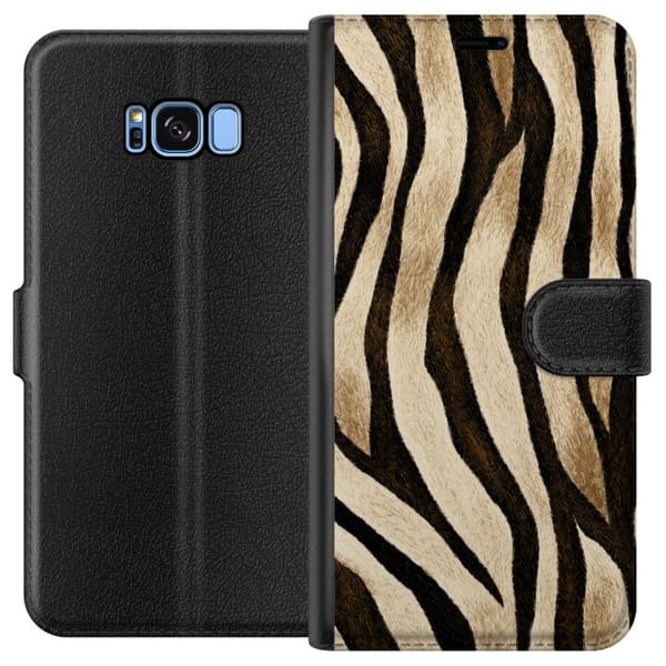 Kompatibelt Plånboksfodral till Samsung Galaxy S8 Zebra Muse