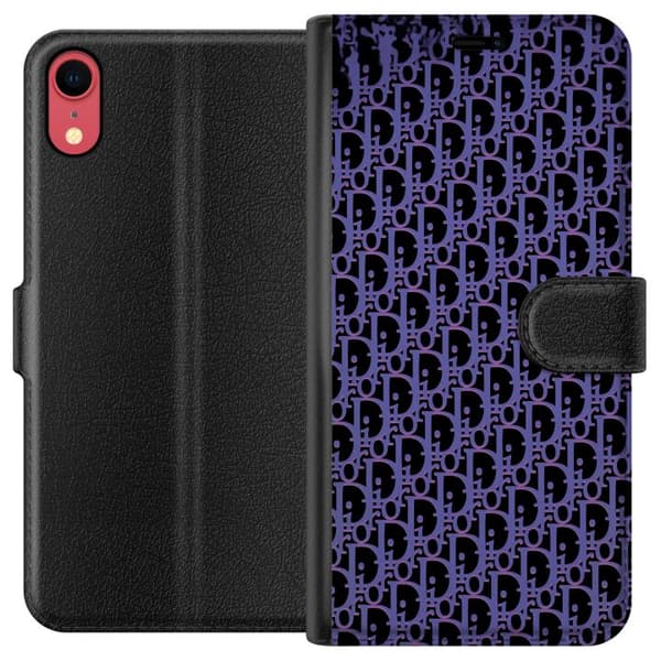 Kompatibelt Lommeboketui til Apple iPhone XR Moderneluksuriøst monogram i stilrent design