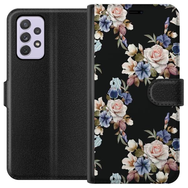 Kompatibelt Lommeboketui til Samsung Galaxy A52s 5G Blomstre